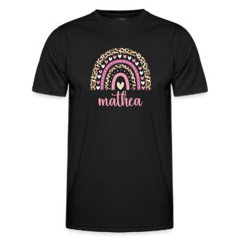 Mathea Regenbogen Name Geburtstag Mathea - Männer Funktions-T-Shirt - Schwarz - Vorne - AI Model Male 178 dark (178cm)