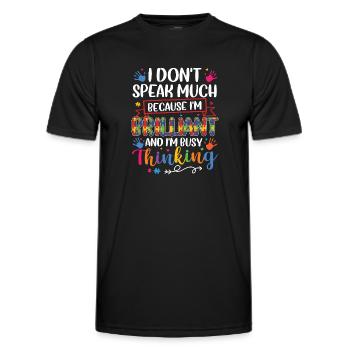 Autismus Awareness Day Autist Geschenk - Männer Funktions-T-Shirt - Schwarz - Vorne - AI Model Male 178 dark (178cm)