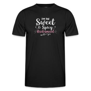 Junggesellin - Männer Funktions-T-Shirt - Schwarz - Vorne - AI Model Male 178 dark (178cm)