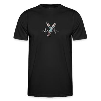 Wellensittich - Männer Funktions-T-Shirt - Schwarz - Vorne - AI Model Male 178 dark (178cm)
