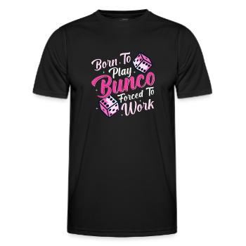 Bunco - Männer Funktions-T-Shirt - Schwarz - Vorne - AI Model Male 178 dark (178cm)