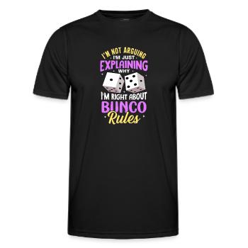 Bunco - Männer Funktions-T-Shirt - Schwarz - Vorne - AI Model Male 178 dark (178cm)