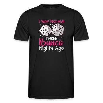Bunco - Männer Funktions-T-Shirt - Schwarz - Vorne - AI Model Male 178 dark (178cm)