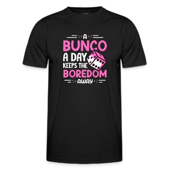 Bunco - Männer Funktions-T-Shirt - Schwarz - Vorne - AI Model Male 178 dark (178cm)
