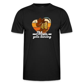 Line Dance Countrymusic Western Tanzen Dancer - Männer Funktions-T-Shirt - Schwarz - Vorne - AI Model Male 178 dark (178cm)