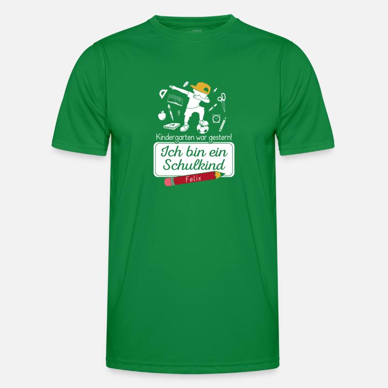 Ich bin ein Schulkind Felix Männer Funktions-T-Shirt