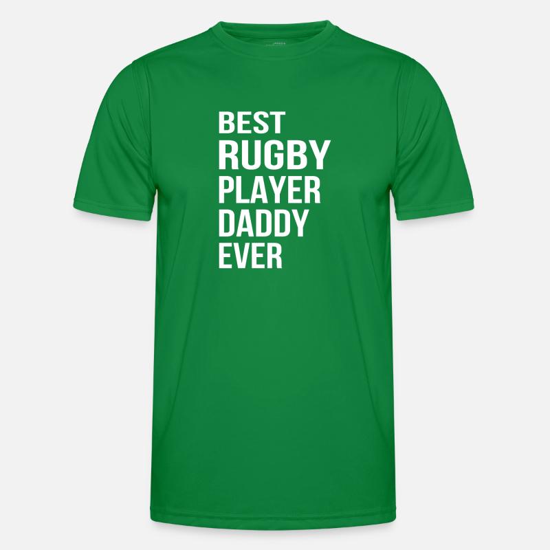 Best Rugby Player Daddy Ever - Rugby Daddy Männer Funktions-T-Shirt