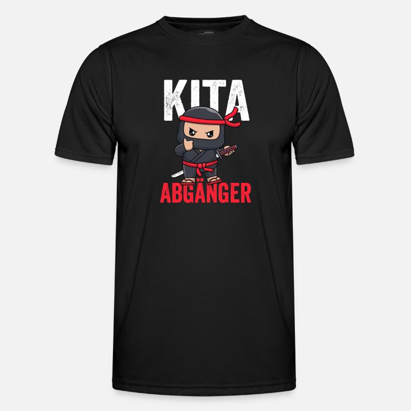 Kindergarten Ninja Kindergartenkind Geschenk - Männer Funktions-T-Shirt - Schwarz