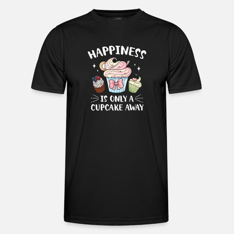 Cupcake - Männer Funktions-T-Shirt - Schwarz