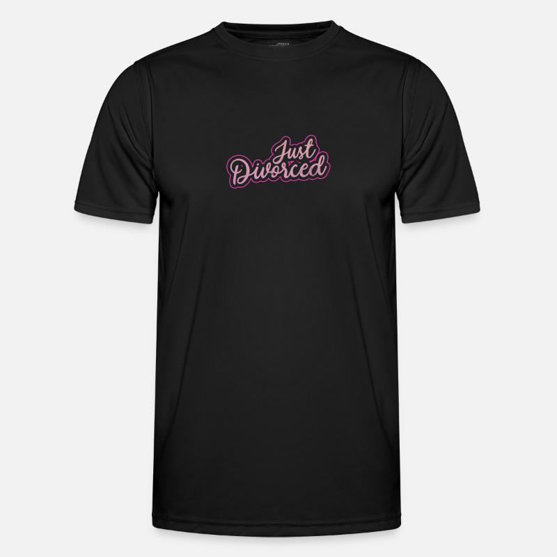 Scheidung - Männer Funktions-T-Shirt - Schwarz