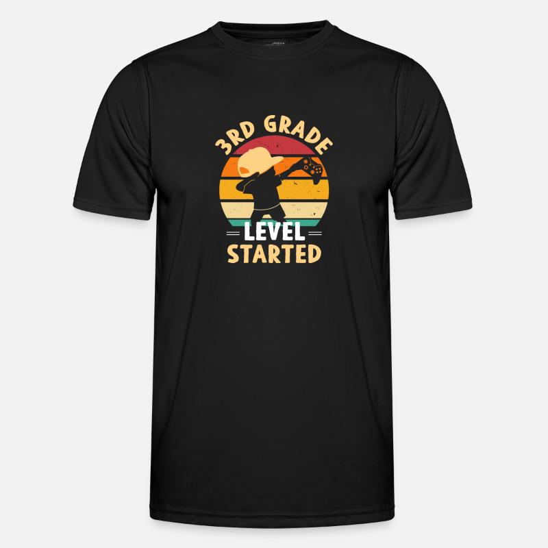 3.Klasse Dabbing Gamer - Männer Funktions-T-Shirt - Schwarz