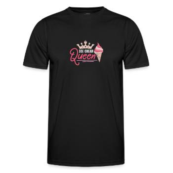 Ice cream - Men's Functional T-Shirt - black - Front - AI Model Male 178 dark (178cm)