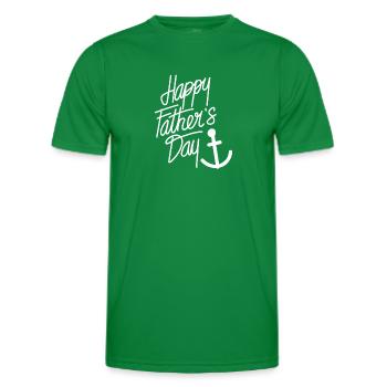 Happy Fathers Day Sailor - Men's Functional T-Shirt - kelly green - Front - AI Model Male 178 dark (178cm)
