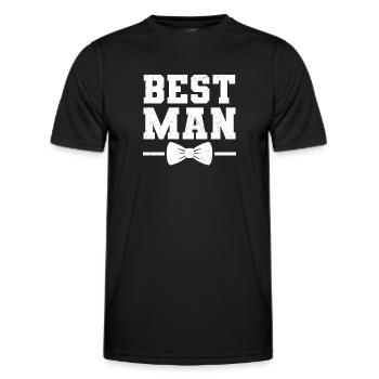 Bachelor Bachelor Party - Men's Functional T-Shirt - black - Front - AI Model Male 178 dark (178cm)