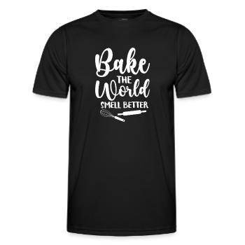 Baker Bakery Bakery Baking Gift - Men's Functional T-Shirt - black - Front - AI Model Male 178 dark (178cm)