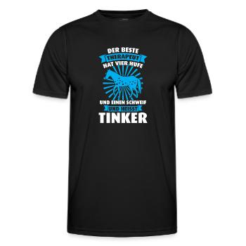 Tinker Pferd Pferdesport Geschenk - Männer Funktions-T-Shirt - Schwarz - Vorne - AI Model Male 178 dark (178cm)