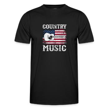 Pays - T-shirt sport Homme - noir - Devant - AI Model Male 178 dark (178cm)