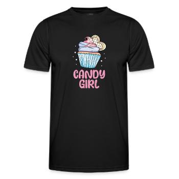 Cupcake - Men's Functional T-Shirt - black - Front - AI Model Male 178 dark (178cm)