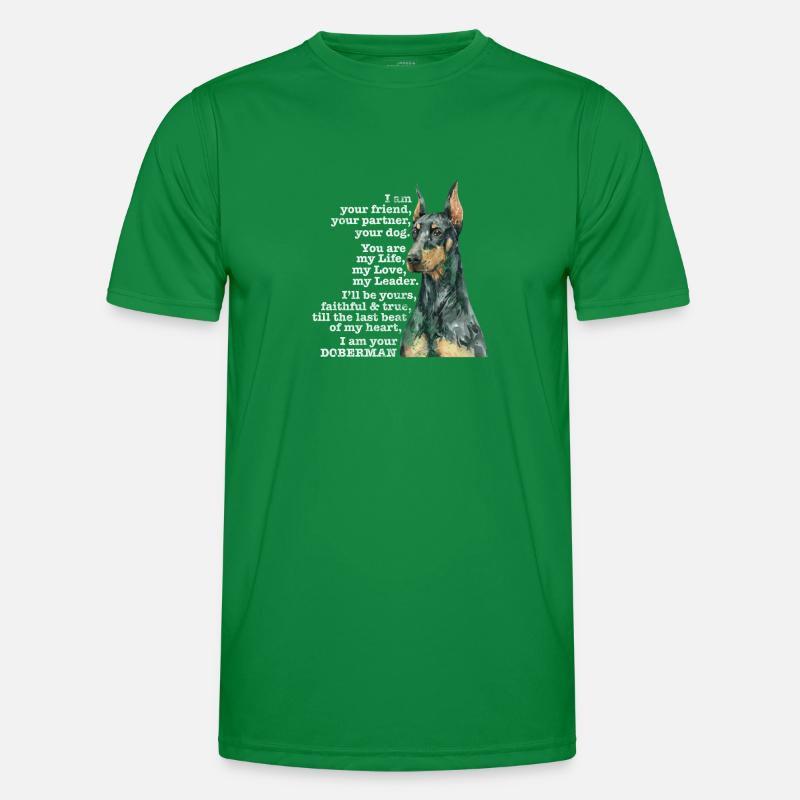 Dobermann Männer Funktions-T-Shirt