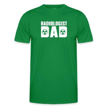 Radiologen Papa - Männer Funktions-T-Shirt - Kelly Green - Vorne - AI Model Male 178 dark (178cm)
