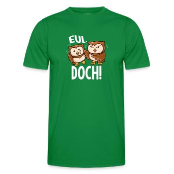 Eul Yes Owls Howl But Baka - Men's Functional T-Shirt - kelly green - Front - AI Model Male 178 dark (178cm)