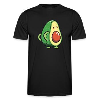 Avocado - Männer Funktions-T-Shirt - Schwarz - Vorne - AI Model Male 178 dark (178cm)
