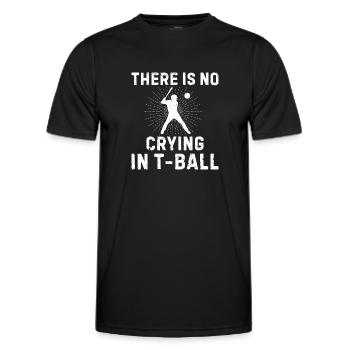 Joueur de tee-ball - Il n’y a pas de pleurs dans le T-ball - T-shirt sport Homme - noir - Devant - AI Model Male 178 dark (178cm)