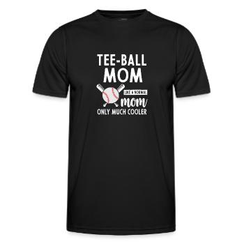 Tee-ball mom Tee-ball Player Mama Tee-ball Mama - Men's Functional T-Shirt - black - Front - AI Model Male 178 dark (178cm)