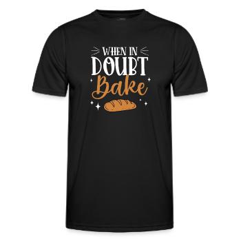 Baker Bakery Bakery Baking Gift - Men's Functional T-Shirt - black - Front - AI Model Male 178 dark (178cm)