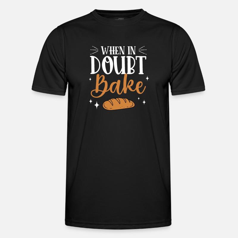 Bäcker Bäckerein Backwaren Backen Geschenk - Männer Funktions-T-Shirt - Schwarz