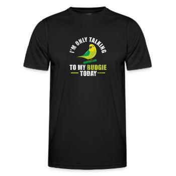 Wellensittich - Männer Funktions-T-Shirt - Schwarz - Vorne - AI Model Male 178 dark (178cm)