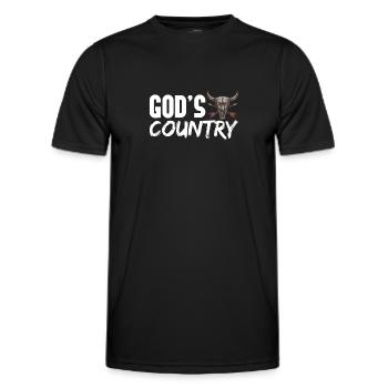 Country Music Country Music Gift - Men's Functional T-Shirt - black - Front - AI Model Male 178 dark (178cm)