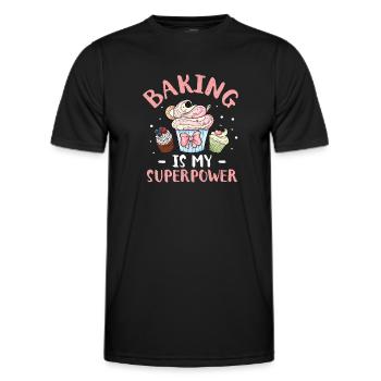 Cupcake - Men's Functional T-Shirt - black - Front - AI Model Male 178 dark (178cm)