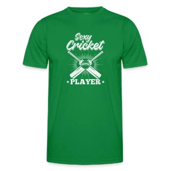 Sexy cricket Player - Men's Functional T-Shirt - kelly green - Front - AI Model Male 178 dark (178cm)