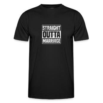Scheidung - Männer Funktions-T-Shirt - Schwarz - Vorne - AI Model Male 178 dark (178cm)