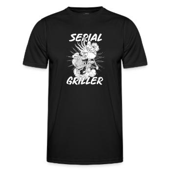 BBQ Grillen Fleisch Party Hinterhof Smoker - Männer Funktions-T-Shirt - Schwarz - Vorne - AI Model Male 178 dark (178cm)
