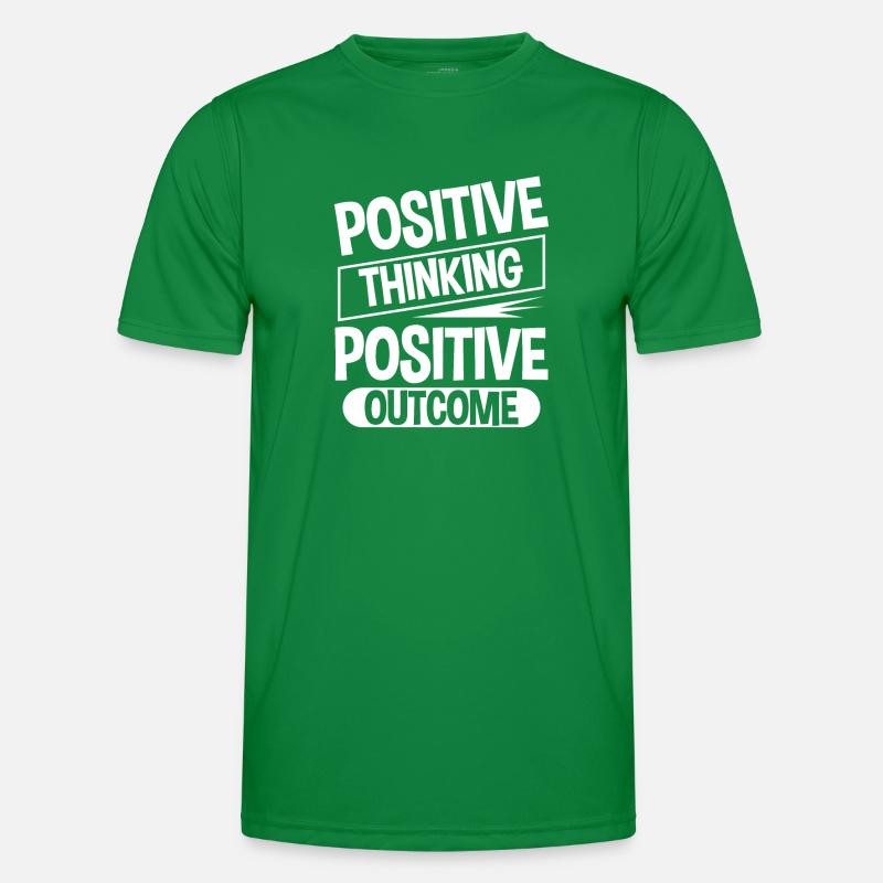 Positive Thinking Positive Outcome 4 Männer Funktions-T-Shirt