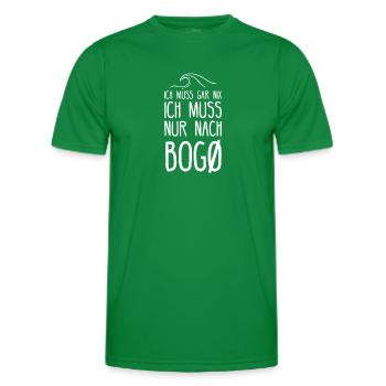 Bogo I Motif de l’île danoise pour les Danois - T-shirt sport Homme - vert - Devant - AI Model Male 178 dark (178cm)