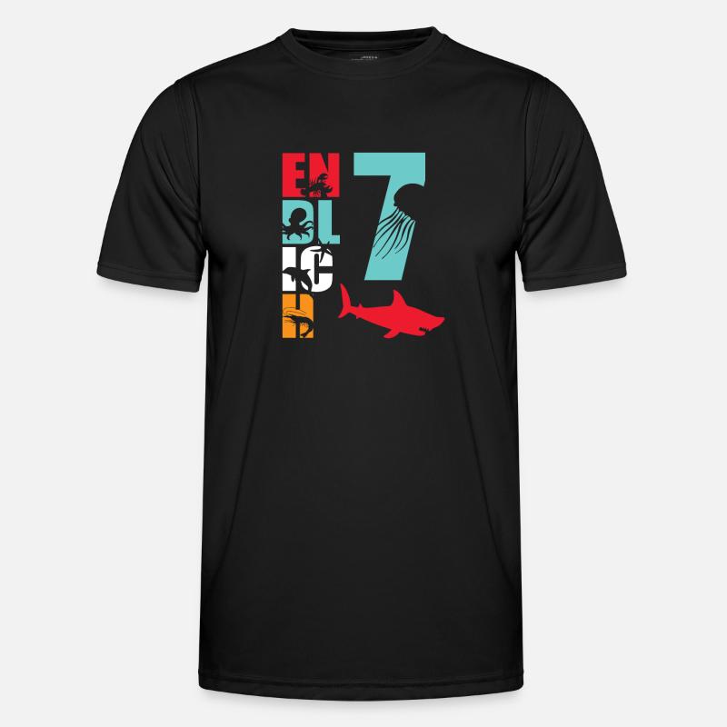 Finally 7 Shark Fish - Men's Functional T-Shirt - black