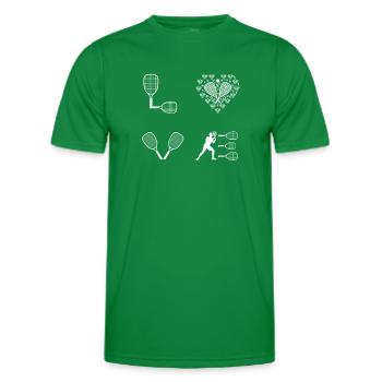 Racquetball LOVE Racquetball - T-shirt sport Homme - vert - Devant - AI Model Male 178 dark (178cm)