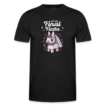 Junggesellin - Männer Funktions-T-Shirt - Schwarz - Vorne - AI Model Male 178 dark (178cm)