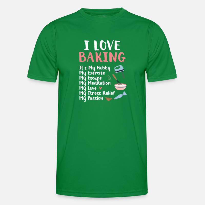 Baker Bakeries Baked Goods Baking Gift Men's Functional T-Shirt