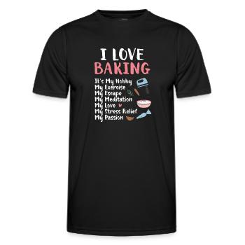 Baker - Men's Functional T-Shirt - black - Front - AI Model Male 178 dark (178cm)