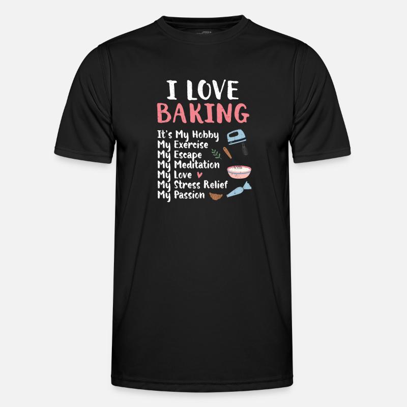 Bäcker - Männer Funktions-T-Shirt - Schwarz
