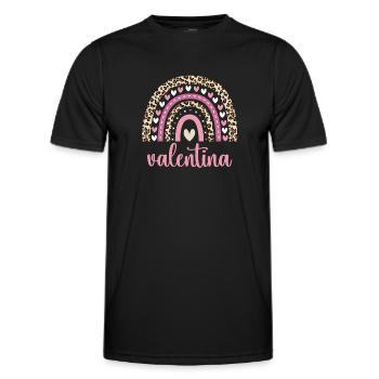 Valentina Regenbogen Name Geburtstag Valentina - Männer Funktions-T-Shirt - Schwarz - Vorne - AI Model Male 178 dark (178cm)