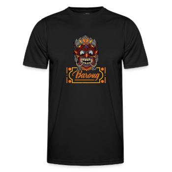 Barong Hinduismus Bali Rangda Mythologie - Männer Funktions-T-Shirt - Schwarz - Vorne - AI Model Male 178 dark (178cm)