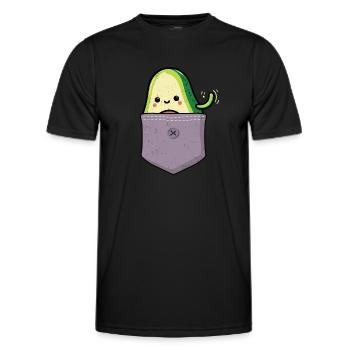 Avocado - Männer Funktions-T-Shirt - Schwarz - Vorne - AI Model Male 178 dark (178cm)