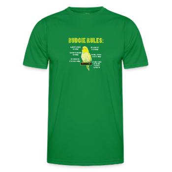 Perruche ondulée - T-shirt sport Homme - vert - Devant - AI Model Male 178 dark (178cm)