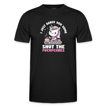 Cupcake - Men's Functional T-Shirt - black - Front - AI Model Male 178 dark (178cm)