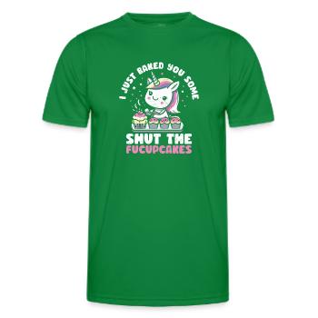 Cupcake - Men's Functional T-Shirt - kelly green - Front - AI Model Male 178 dark (178cm)